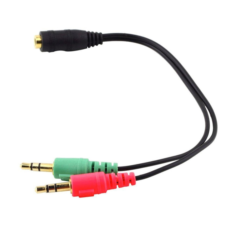 Câble microphone + écouteurs jack 3,5 mm 17 cm, compatible avec téléphones, tablettes, casques, lecteur MP3, stéréo voiture/maison et plus