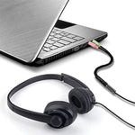 Câble microphone + écouteurs jack 3,5 mm 17 cm, compatible avec téléphones, tablettes, casques, lecteur MP3, stéréo voiture/maison et plus