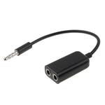 Câble audio stéréo Aux 3,5 mm mâle vers 2 femelles, adaptateur séparateur, compatible avec téléphones, tablettes, casques, lecteur MP3, stéréo voiture/maison et plus
