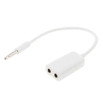 Câble audio stéréo Aux 3,5 mm mâle vers 2 femelles, adaptateur séparateur, compatible avec téléphones, tablettes, casques, lecteur MP3, stéréo voiture/maison et plus