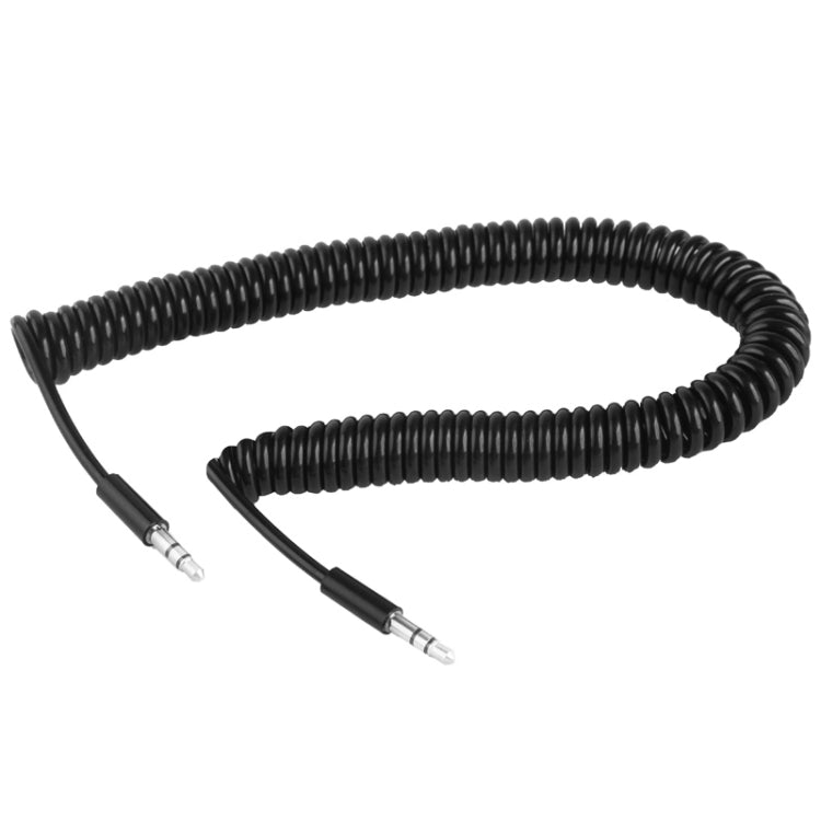 Câble Auxiliaire Spirale 3,5mm, Compatible avec Téléphones, Tablettes, Casques, Lecteurs MP3, Autoradios/Chaînes Hi-Fi et plus encore, Longueur : 45cm jusqu'à 200cm