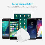 Adaptateur chargeur USB 5V / 1A (prise US) pour iPhone, Galaxy, Huawei, Xiaomi, LG, HTC et autres smartphones, appareils rechargeables, prise UK, prise EU