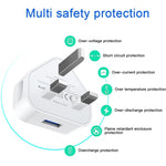 Adaptateur chargeur USB 5V / 1A (prise UK) pour iPhone, Galaxy, Huawei, Xiaomi, LG, HTC et autres smartphones, appareils rechargeables
