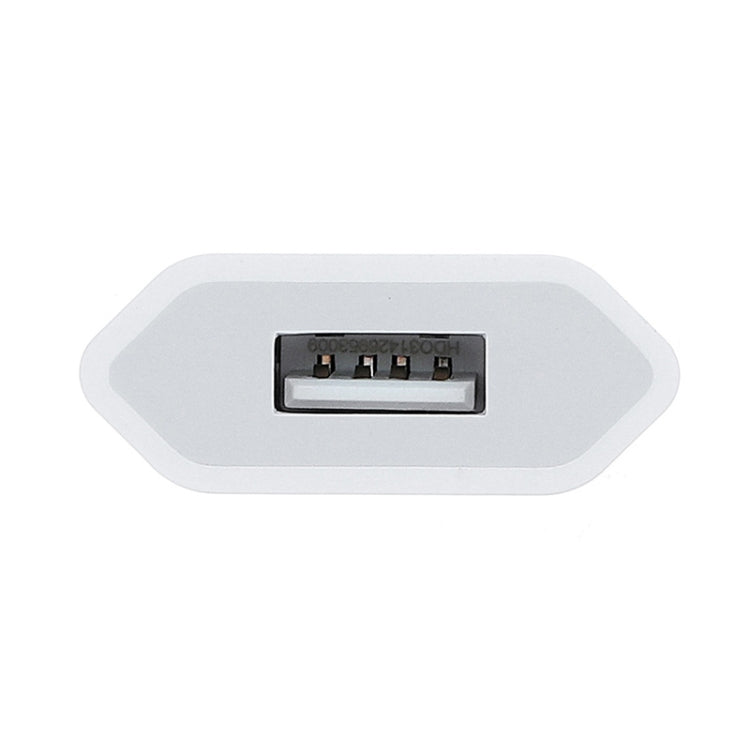 Adaptateur chargeur USB prise EU 5V / 1A de haute qualité pour iPhone, Galaxy, Huawei, Xiaomi, LG, HTC et autres smartphones, appareils rechargeables