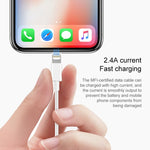 Câble de charge de données synchrones USB vers 8 broches, longueur du câble : 1 m, 3 m