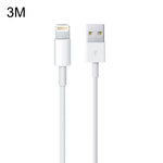 Câble de charge de données synchrones USB vers 8 broches, longueur du câble : 1 m, 3 m