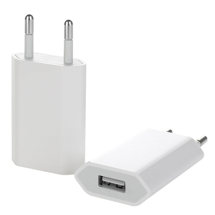 Adaptateur chargeur USB prise EU 5V / 1A pour iPhone, Galaxy, Huawei, Xiaomi, LG, HTC et autres smartphones, appareils rechargeables