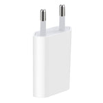 Adaptateur chargeur USB prise EU 5V / 1A pour iPhone, Galaxy, Huawei, Xiaomi, LG, HTC et autres smartphones, appareils rechargeables
