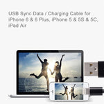 Câble de synchronisation de données/chargement USB à 8 broches, longueur de câble : 13 cm