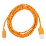 Câble de recharge et de transfert de données USB 8 broches de 1 m en nylon tressé pour iPhone, iPad