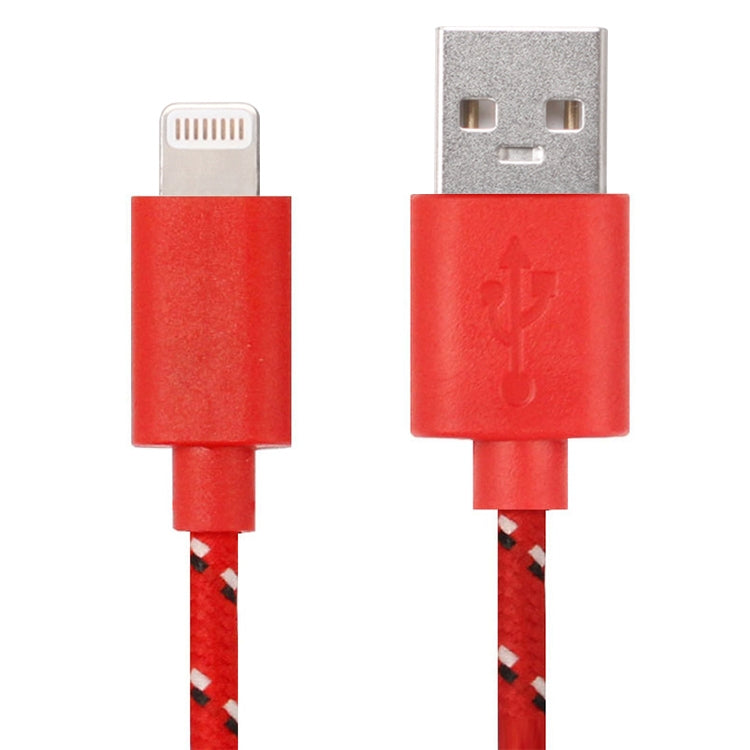 Câble de recharge et de transfert de données USB 8 broches de 1 m en nylon tressé pour iPhone, iPad