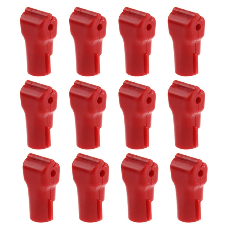 12 PCS Crochet d'Affichage ABS Rouge / Crochet de Sécurité, Crochet de Serrure 6,0mm Rouge, Crochet de Serrure 5,0mm Rouge