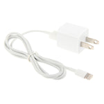 Chargeur de voyage 2 en 1 prise US 5V 1A avec câble 8 broches de 1 m pour iPhone