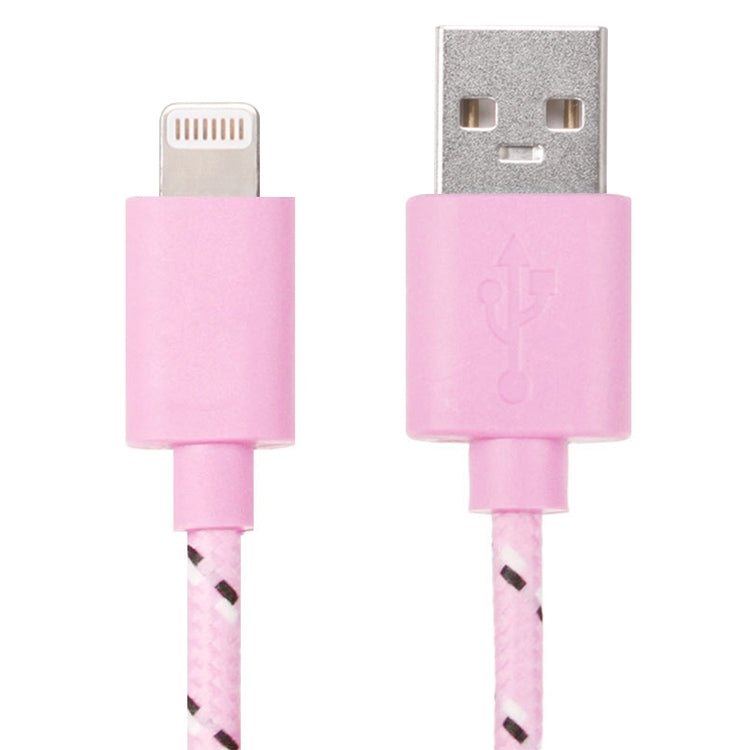 Câble de charge et de transfert de données USB en nylon tressé de 2 m pour iPhone, iPad