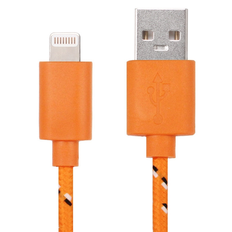 Câble de charge et de transfert de données USB en nylon tressé de 2 m pour iPhone, iPad
