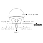 Haut-parleur Bluetooth en forme de champignon avec ventouse