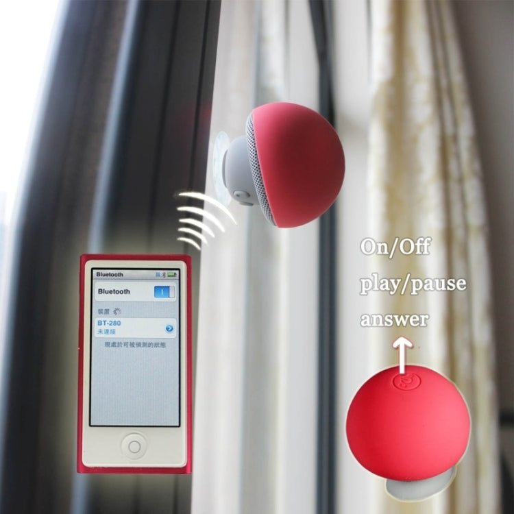 Haut-parleur Bluetooth en forme de champignon avec ventouse