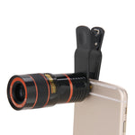 Téléobjectif 8X pour téléphone avec clip