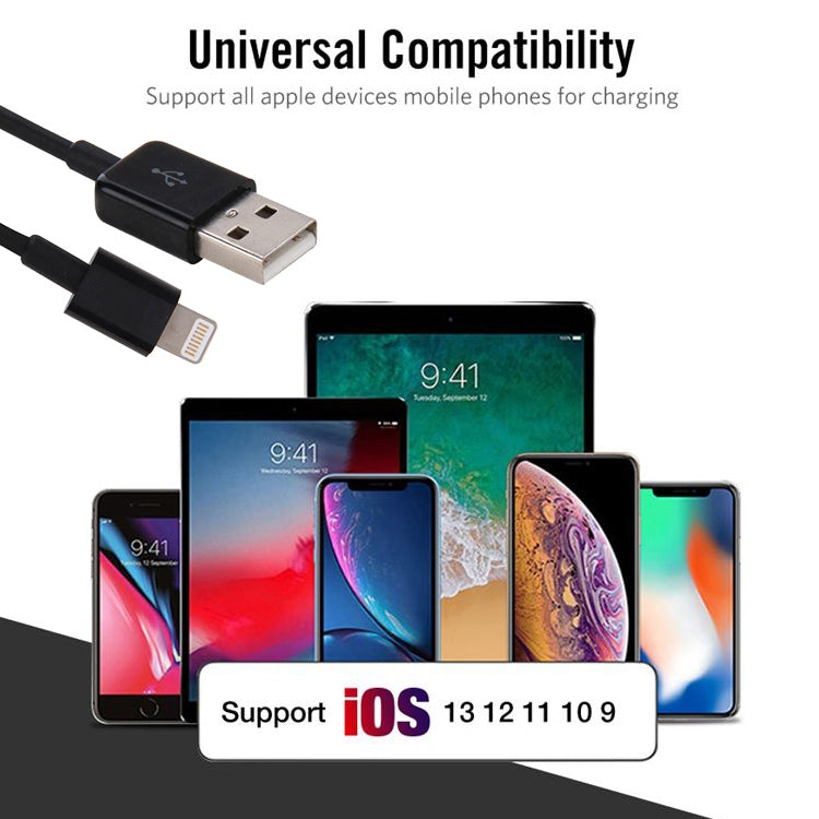Câble de données/chargeur 8 broches vers USB 2.0, longueur du câble : 20 cm