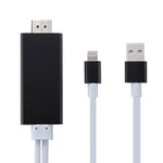 Câble adaptateur 8 broches vers HDMI HDTV avec câble de chargeur USB