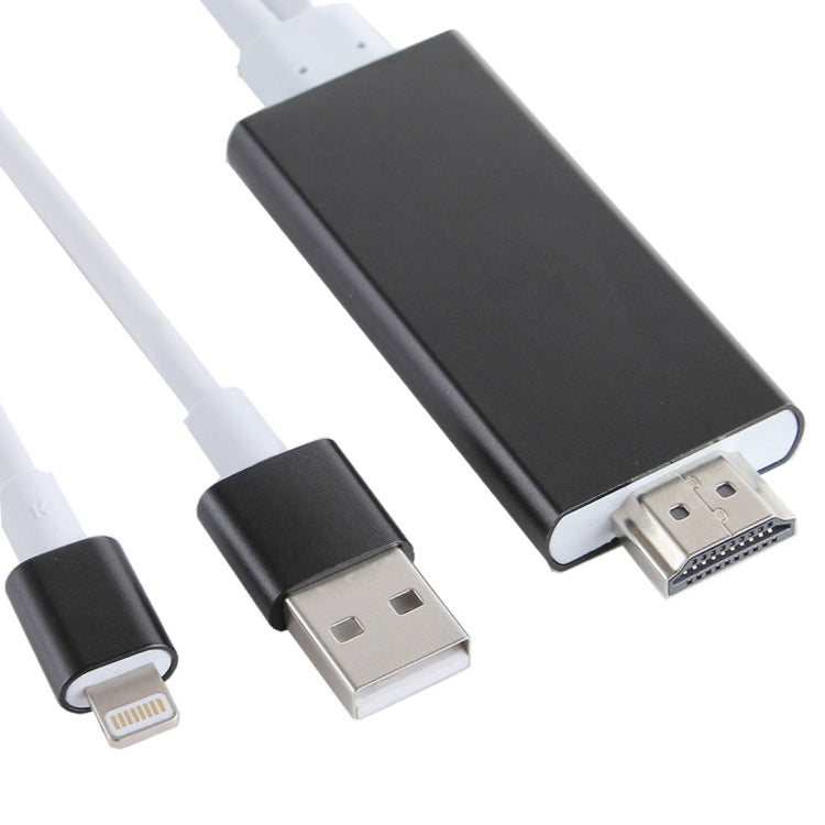 Câble adaptateur 8 broches vers HDMI HDTV avec câble de chargeur USB