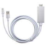 Câble adaptateur 8 broches vers HDMI HDTV avec câble de chargeur USB