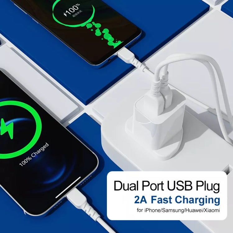 Adaptateur chargeur USB 2 ports 5V 2A