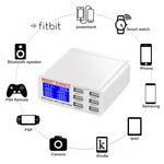 WLX-899 Chargeur USB 30W 5V 6A Sortie 3.5A Max Chargeur USB Haute Vitesse 6 Ports avec Affichage Numérique et Câble 1.5m, WLX-899