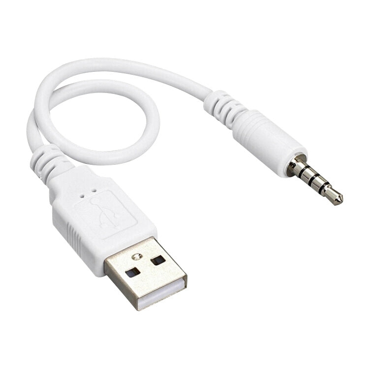 Câble de synchronisation et de charge de données USB vers jack 3,5 mm pour iPod Shuffle 1ère / 2ème / 3ème génération, longueur : 15,5 cm