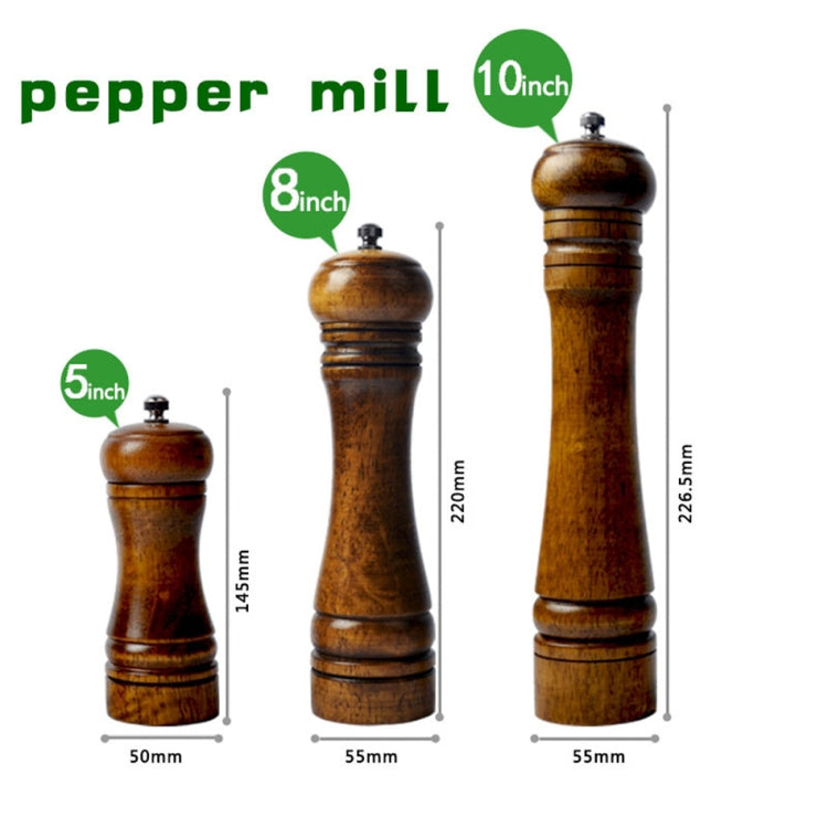 Moulin à poivre et à sel classique en bois, style 4, 12,7 cm, style 4, 20,32 cm, style 4, 25,4 cm