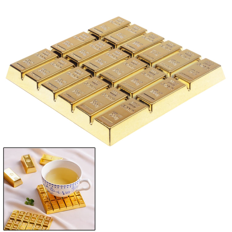 Tapis isolant antidérapant en forme de lingot d'or pour la vaisselle, tapis isolant en forme de lingot d'or