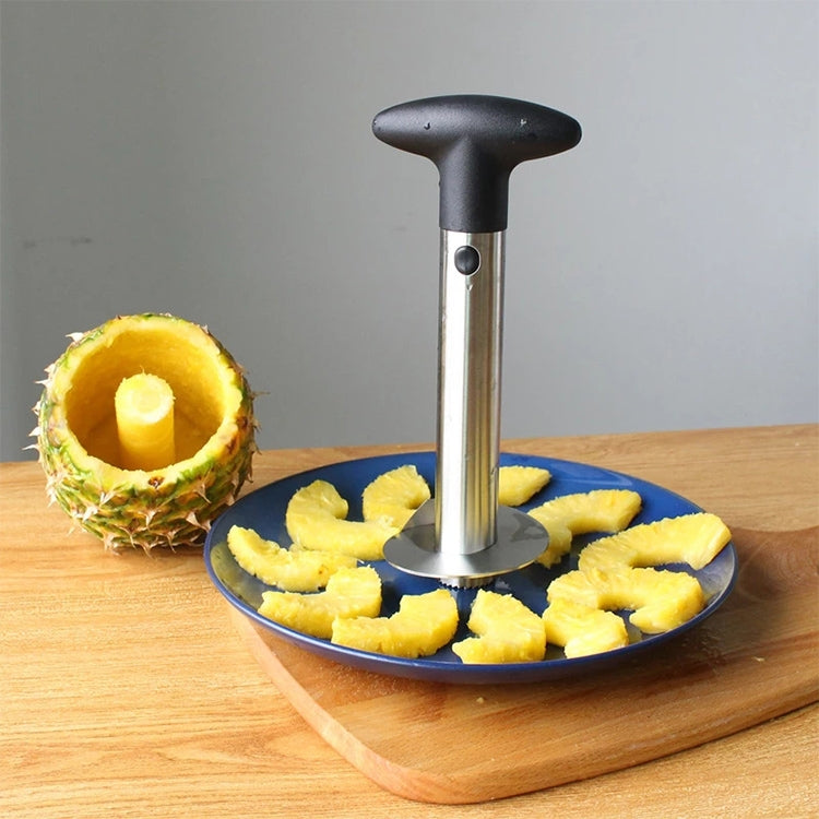 LsCook Dénoyauteur à ananas, trancheur et éplucheur à ananas (argent)