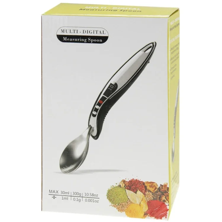 Cuillère de mesure multi-digitale LCD 1ml / 30ml 0,1g / 300g, Argent 0,1g/300g