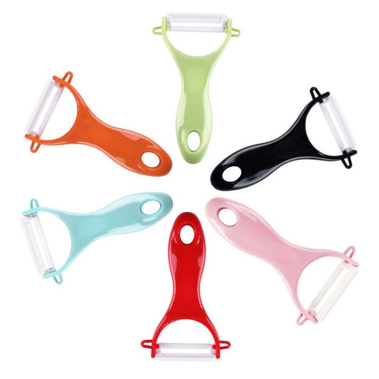Éplucheur de légumes en céramique en forme de T avec manche en ABS durable, livraison de couleur aléatoire, couteau éplucheur en forme de T