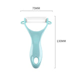 Éplucheur de légumes en céramique en forme de T avec manche en ABS durable, livraison de couleur aléatoire, couteau éplucheur en forme de T