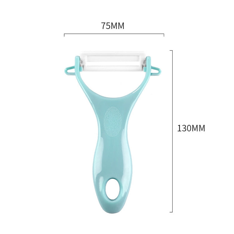 Éplucheur de légumes en céramique en forme de T avec manche en ABS durable, livraison de couleur aléatoire, couteau éplucheur en forme de T