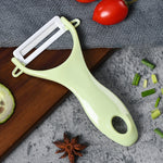 Éplucheur de légumes en céramique en forme de T avec manche en ABS durable, livraison de couleur aléatoire, couteau éplucheur en forme de T
