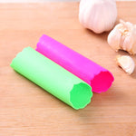 5 pcs Éplucheurs d'ail en résine souple en forme de tube, réutilisables, magiques, outils de cuisine portatifs (couleur aléatoire), livraison de couleur aléatoire