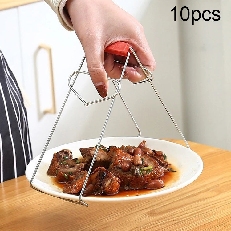 10pcs Pince de Pot en Acier Inoxydable de Haute Qualité, Pince de Pot