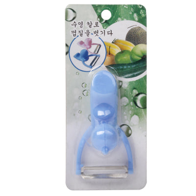 Éplucheur de cuisine en forme d'homme pour fruits et légumes avec manche en ABS durable, Couteau éplucheur en forme d'homme