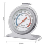 Thermomètre de four sur pied en acier inoxydable de haute qualité (0-300 degrés Celsius), jauge de four