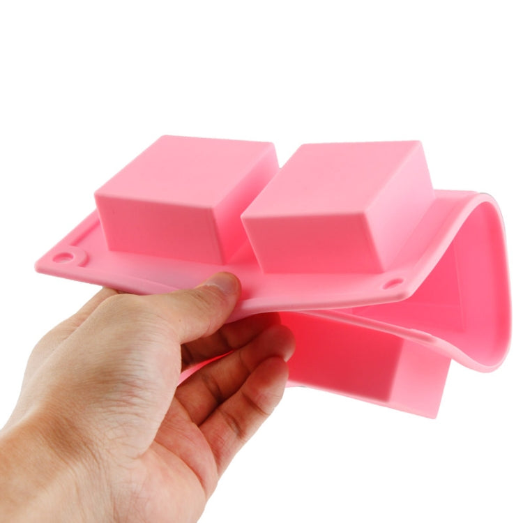 Moule à gâteau en silicone de haute qualité à 6 cavités, forme carrée