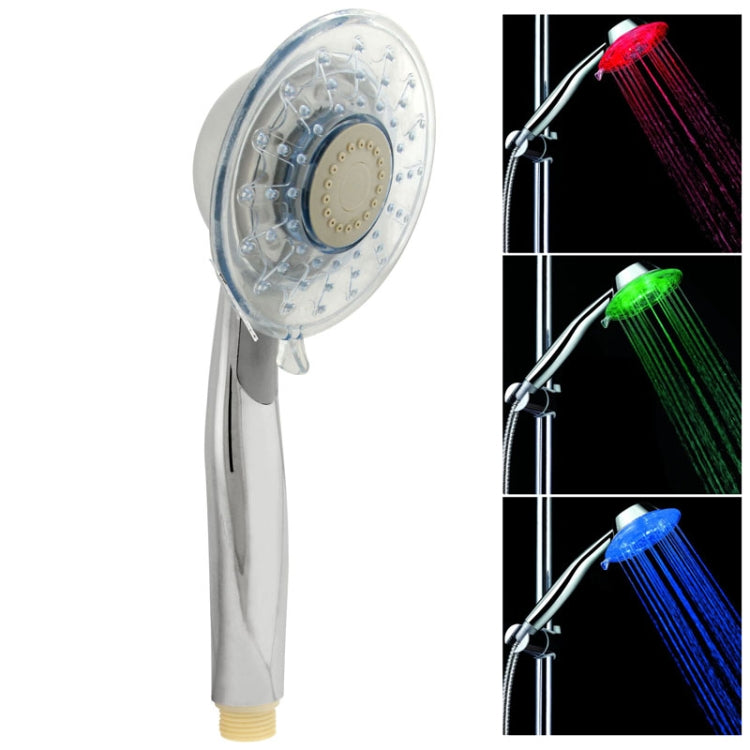 Pommeau de douche à LED 3 couleurs (vert/bleu/rouge) avec détection de température, sans pile, SDS-A3
