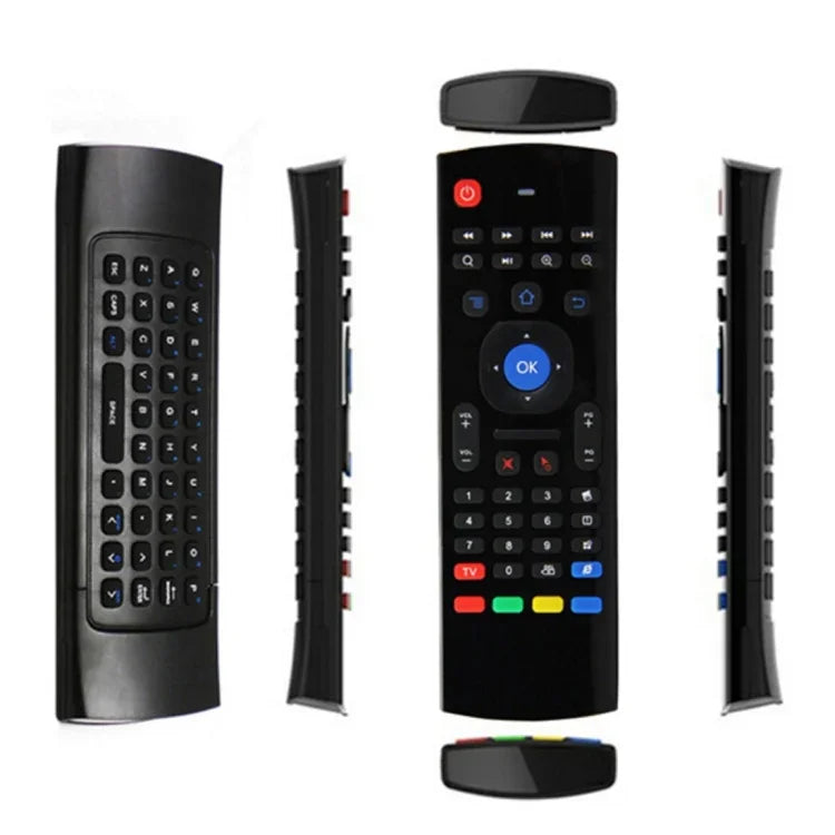 Souris aérienne sans fil MX3, clavier et télécommande 2,4 GHz avec raccourcis navigateur pour boîtier TV Android / mini PC, souris aérienne