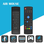 Souris aérienne sans fil MX3, clavier et télécommande 2,4 GHz avec raccourcis navigateur pour boîtier TV Android / mini PC, souris aérienne