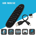 Souris volante C120 T10 2,4 GHz clavier sans fil rechargeable télécommande pour Android TV Box / PC, clavier sans fil
