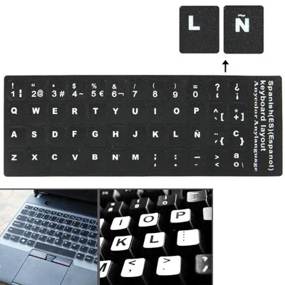 Autocollant de clavier espagnol pour ordinateur portable / ordinateur de bureau, espagnol