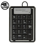 Clavier numérique USB asynchrone pour ordinateur portable avec 19 touches, 19 touches