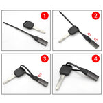 Fashionable High Quality Menu Titanium Key Chain Car Keychain Key Ring, Car Keychain Key Ring