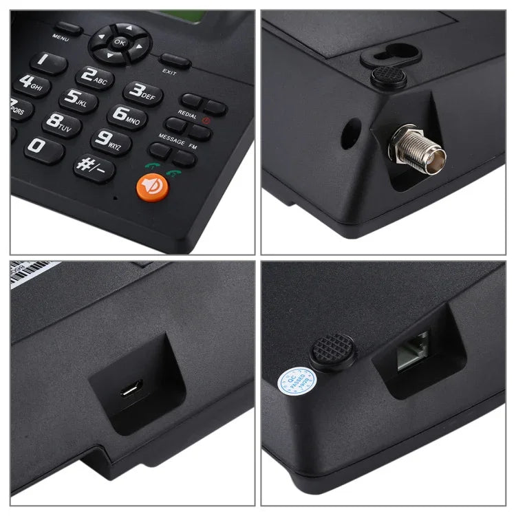 Téléphone professionnel sans fil fixe GSM ZT600S avec écran TFT de 2,4 pouces, Quadri-bande : GSM 850/900/1800/1900Mhz, ZT600S